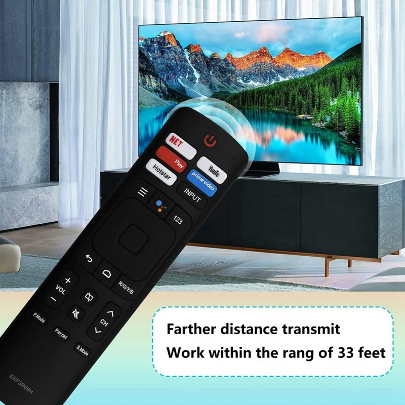 ERF3R69H Remote Control Replace For Hisense TV LC-43N610 55N6000 58N7503U 60N6200 65N5200 50H7GB 50H8C 55H5C 55H6B 55H7B