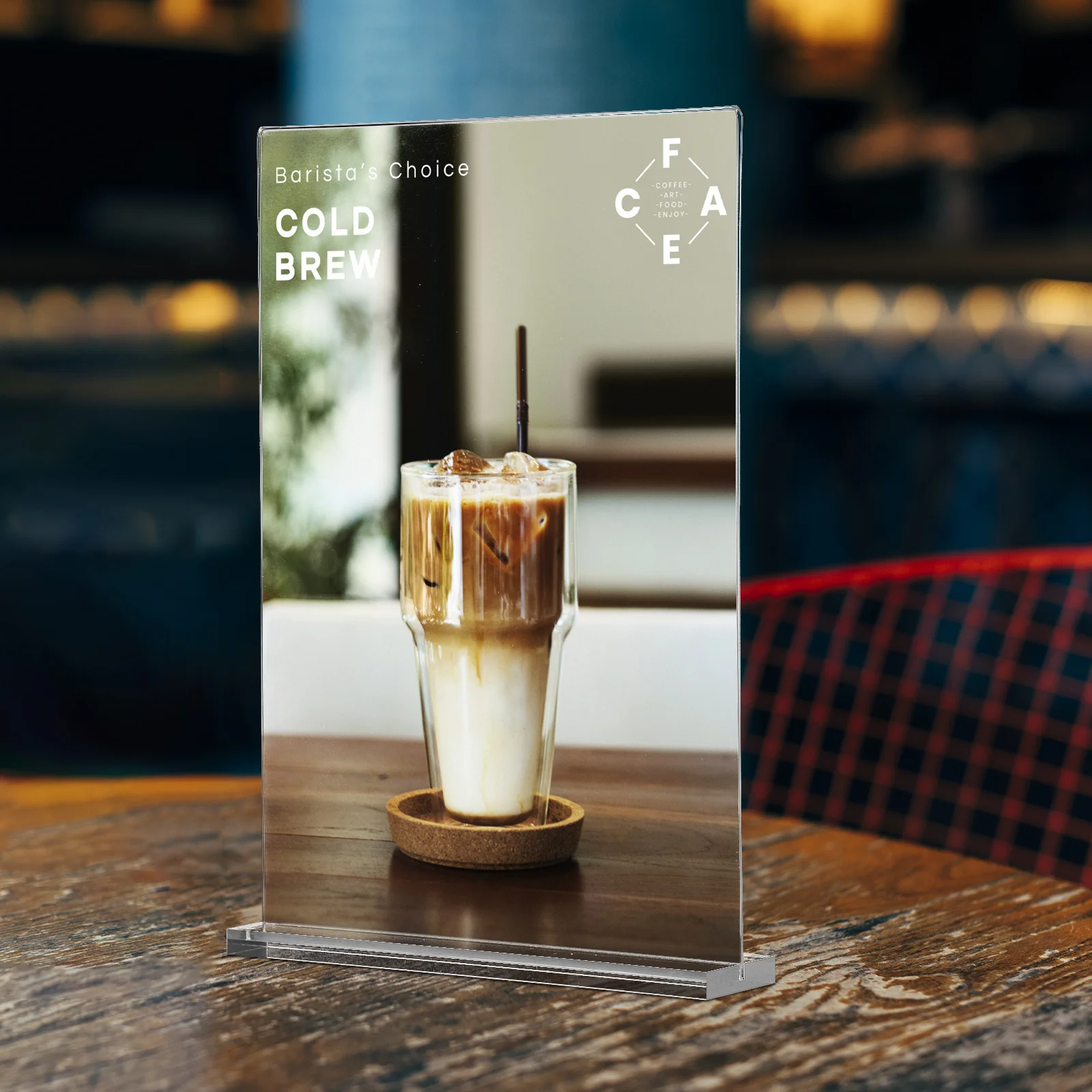 3 قطعة حامل علامات الجدول الاكريليك شفافة واضحة عرض المدرجات لعلامات أسعار القائمة كتيب حامل البطاقة مكتب مطعم