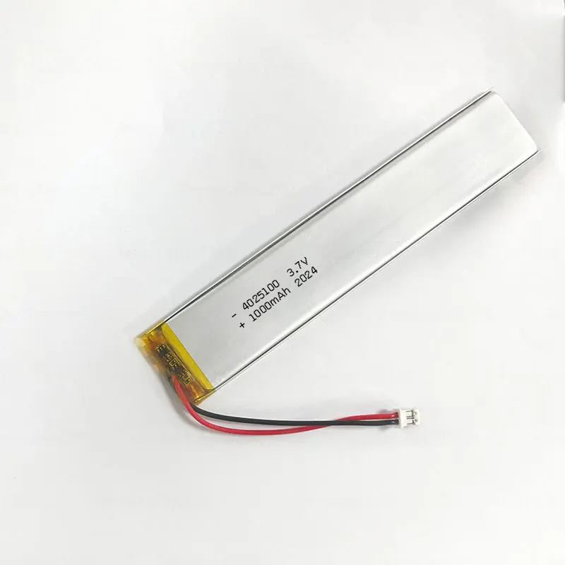 4025100 Battery 1000mAh 3.7V Li-Polymer Lithium Batteries for Bluetooth Voice Recorder EBook Smart Furniture Cabinet Light LED