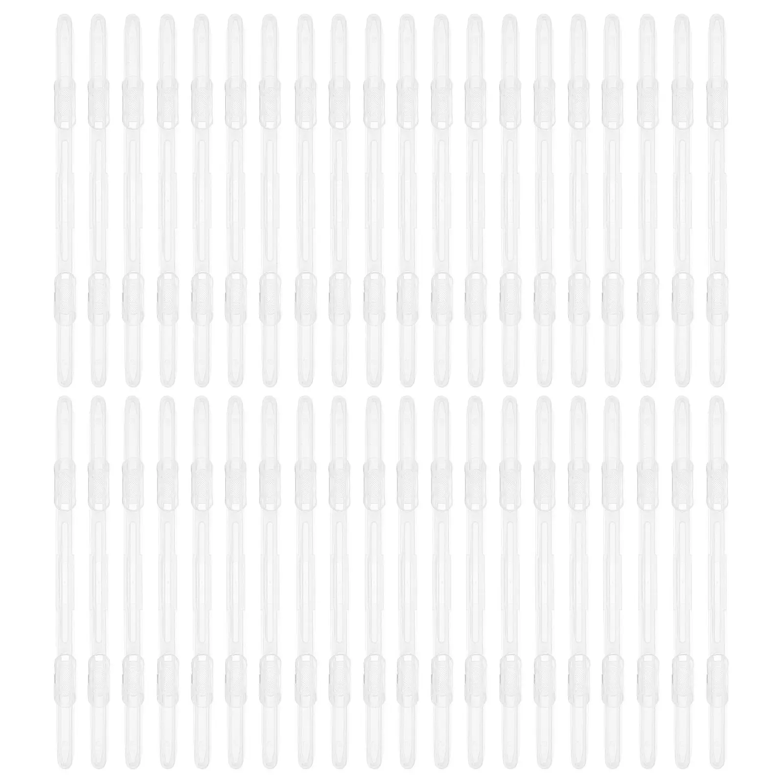 100Pcs Plastic Binder Clip Loose-Leaf File Clamp Paper Fastener for Efficient Document Sorting Office Stationery Paper Binding