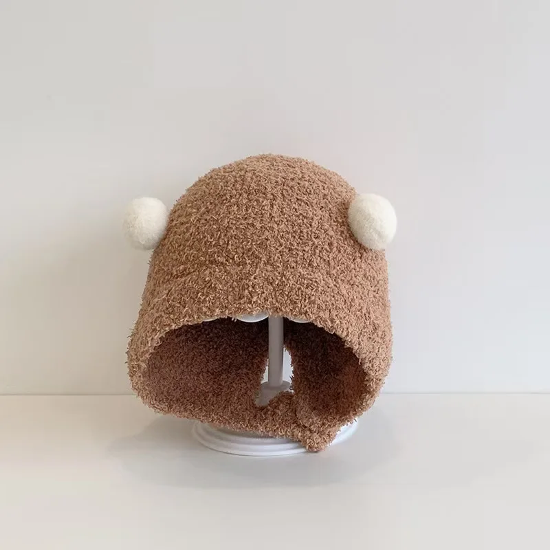 2025 الاتجاه الجديد الخريف والشتاء الطفل قبعة حماية الأذن القطن الخالص الطفل بيني لطيف الدفء بلون قبعة #4