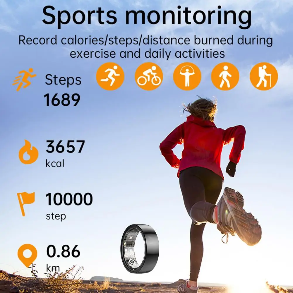 New Smart With Heart Rate,blood Oxygen,sleep,step Monitor, Remote Location,5ATM Waterproof Touch Control,Health Monitor
