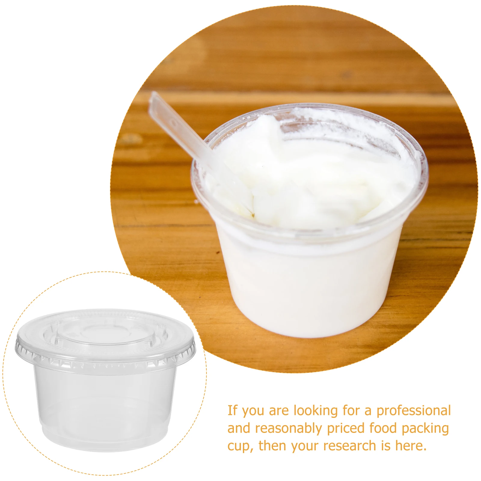 

50Pcs Leak Proof Porridge Cups Clear Takeout Bowls with Lids Heavy Duty Disposable Containers for Hot Or Cold Foods