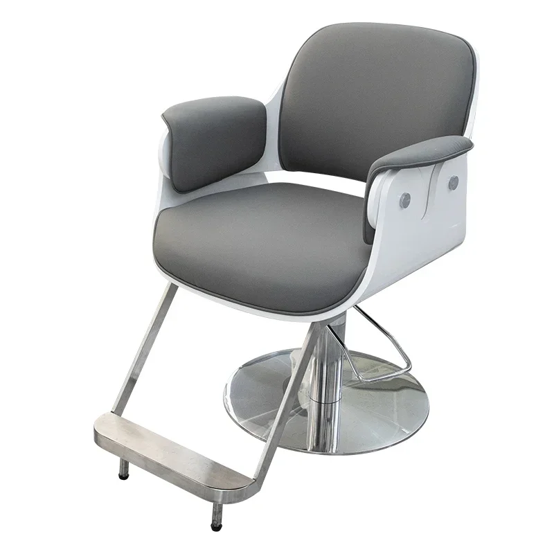 

01Barber shop chair lift rotating high-end hair salon special fashionable simple perm and dyeing chair