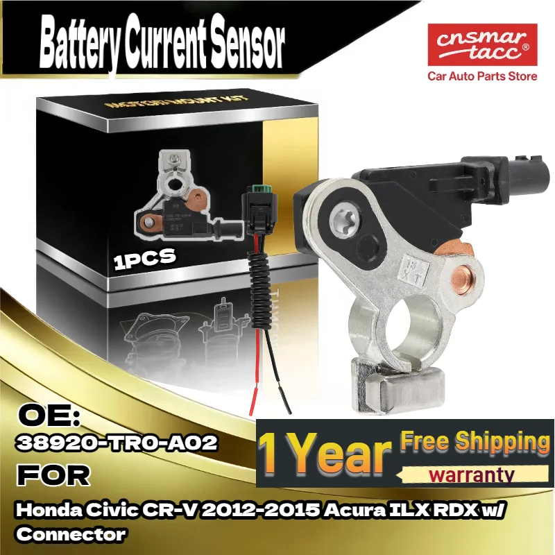 

For Battery Current Sensor 38920-TR0-A02 for Honda Civic CR-V 2012-2015 w/ Connector for Acura ILX
