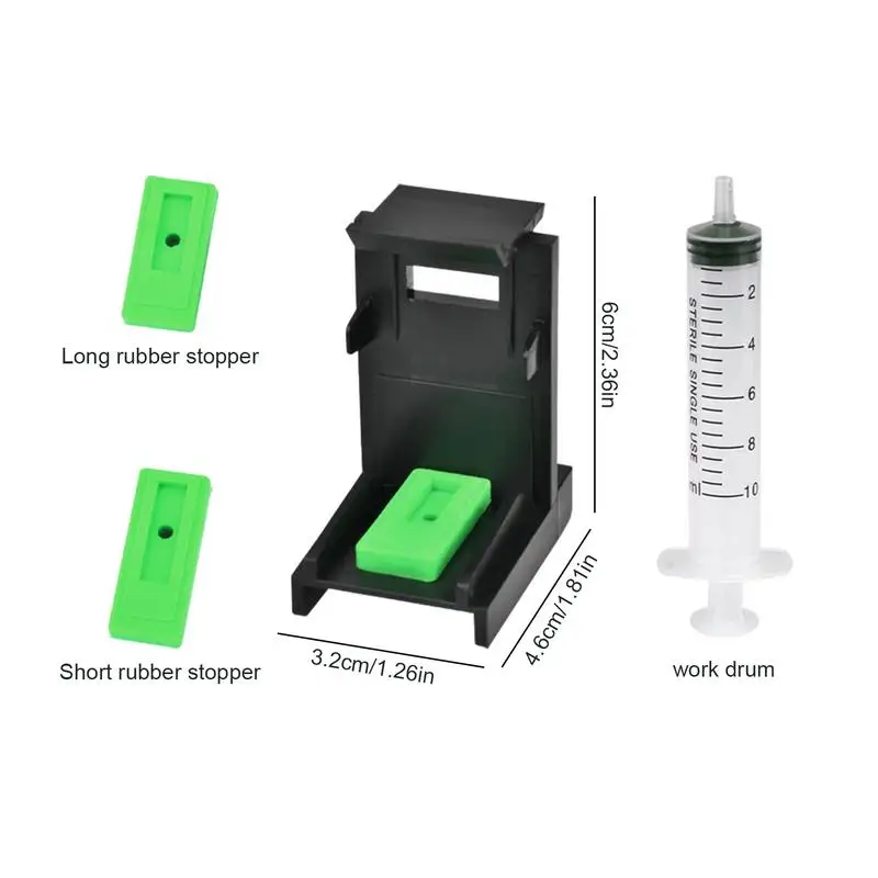 Kit De Ferramentas De Recarga De Tinta Seringa Suporte De Cartucho De Tinta Cartuchos De Impressora A Jato De Tinta, Ferramenta Conveniente De Cartucho De Tinta