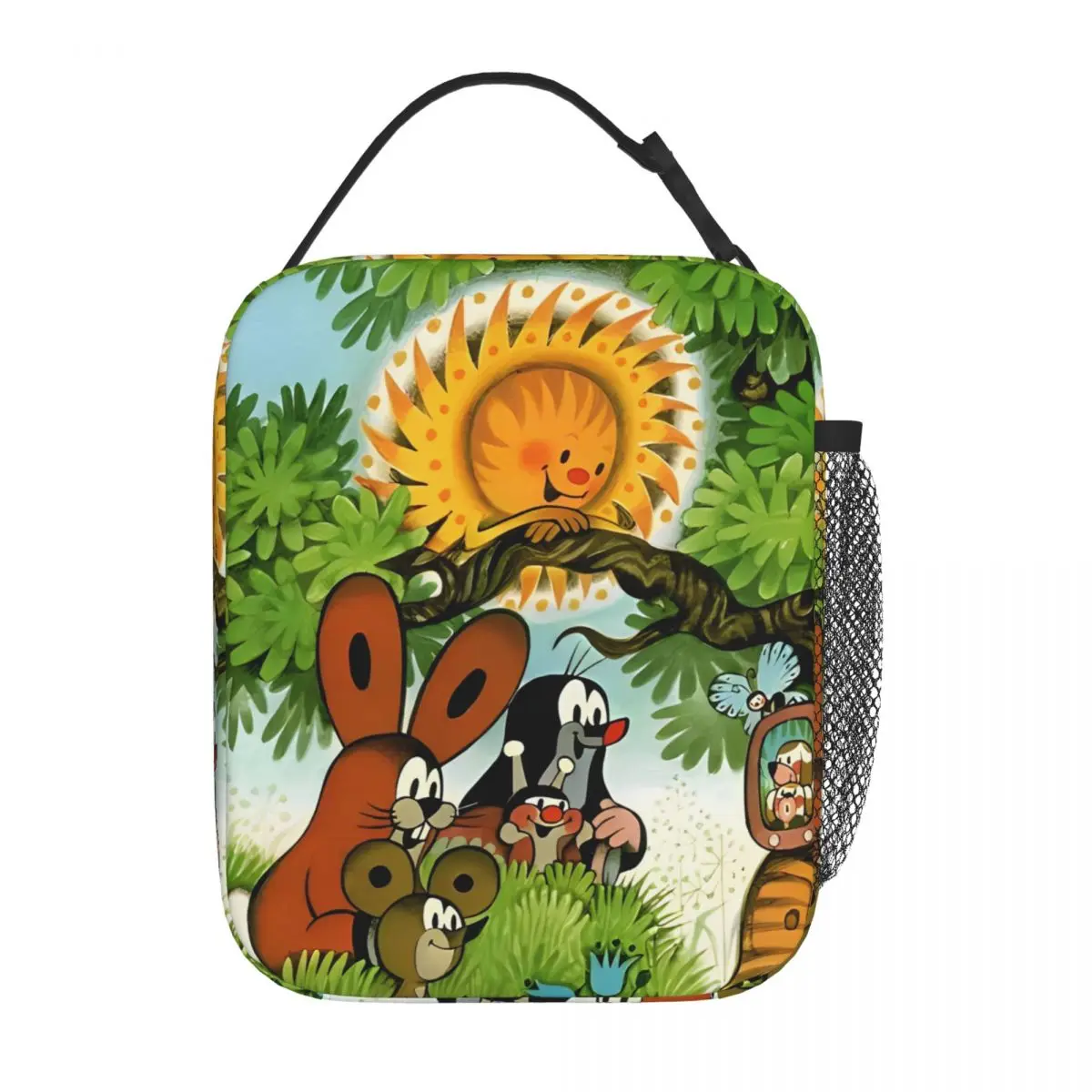 The Little Mole With Friend Insulated Lunch Bag Leakproof Anime Cartoon Lunch Container Thermal Bag Tote Lunch Box Food Bag