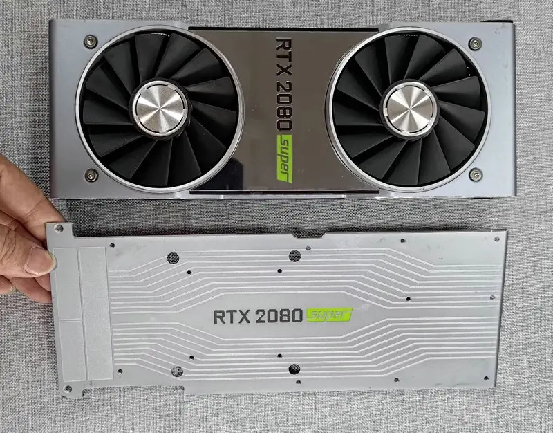 

Оригинальный радиатор-охладитель для видеокарты NVIDIA RTX2080 Super с задней панелью
