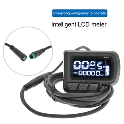 EN06 Electric Bike Meter LCD Display Bicycles Instrument with USB Power Color Screen Smart Speed Monitor Cycling Accessories