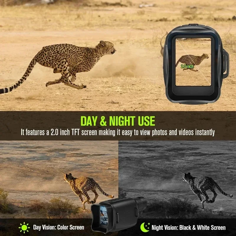 NEW Monocular Night Vision Device 16X Digital Zoom 1080P HD Infrared Camera Hunting Telescope Outdoor Search Full Darkness 300m