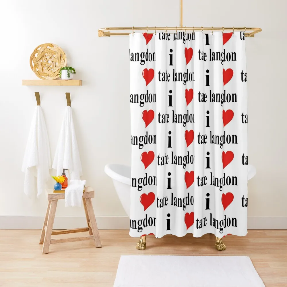 

i love tate langdon Shower Curtain Shower Waterproof Bathroom Fabric Bathroom Showers Elegant Bathroom Curtain