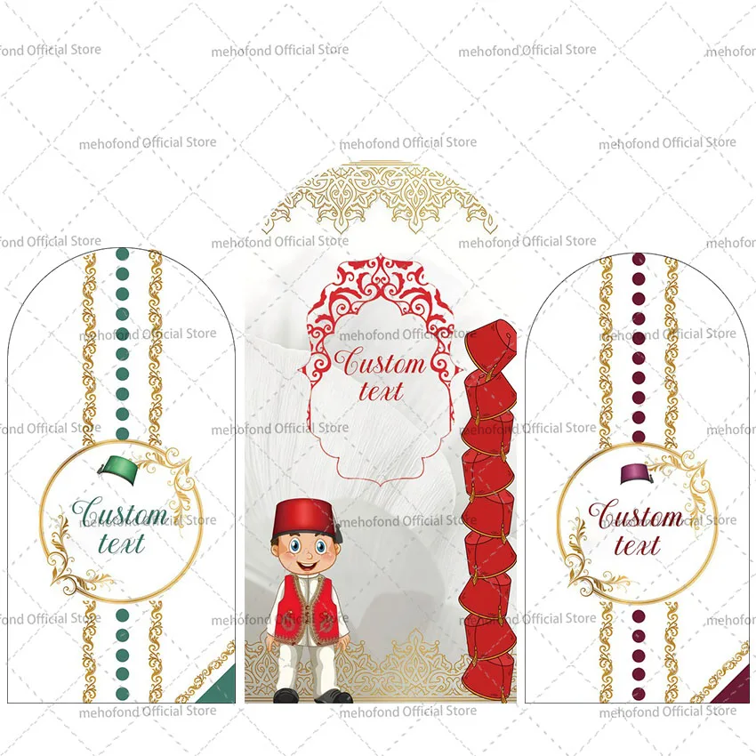 

Двусторонний фон-арка Chiara для фотосессий: обряд обрезания, Мабрук, Тахара, день рождения, детский праздник, декор для фотозоны