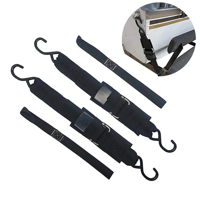 เรือ Transom Tie Downs Straps พร้อม Quick Release Buckle Universal Trailer Strap