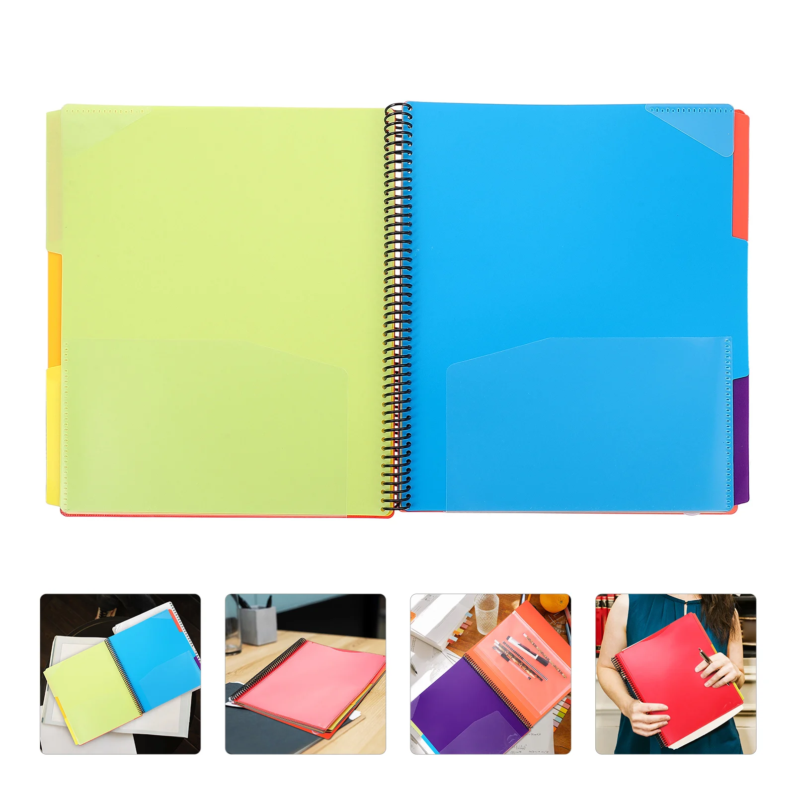 

Coil Notebook Folder Pressboard Classification Folders Household Documents Organizer File Holder Organiser Pp Storage Office