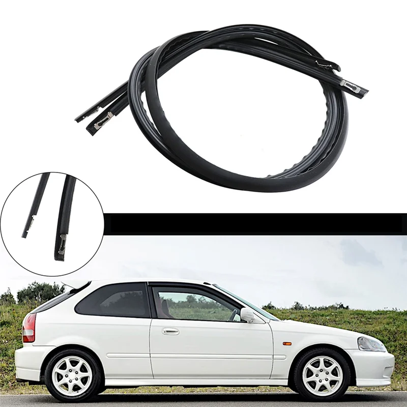 Door Roof Side Molding For Honda Civic EK2 EK3 EK4 EK9 1996 -2000 Roof Molding Drip Weatherstrip Roof Molding Trim Seal view 2