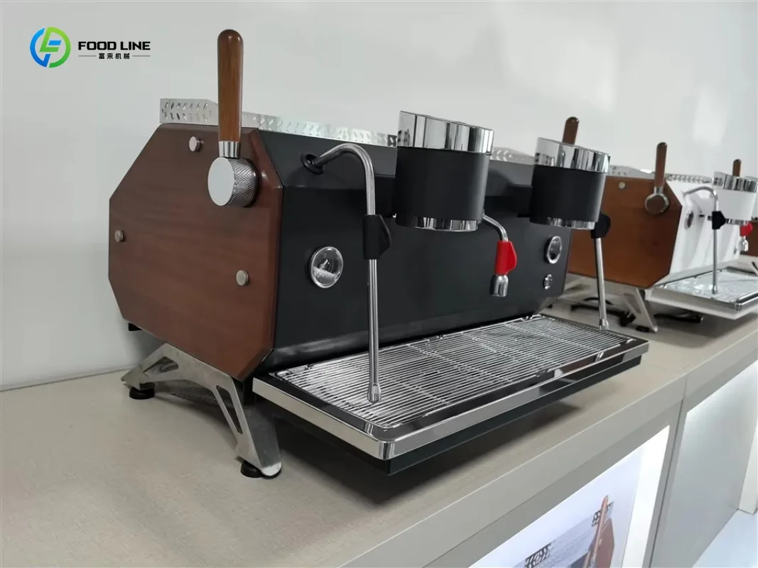 Two Group Semi Auto Espresso Machine Stainless Steel Commercial Italian Coffee Maker for Cafe Bar Custom