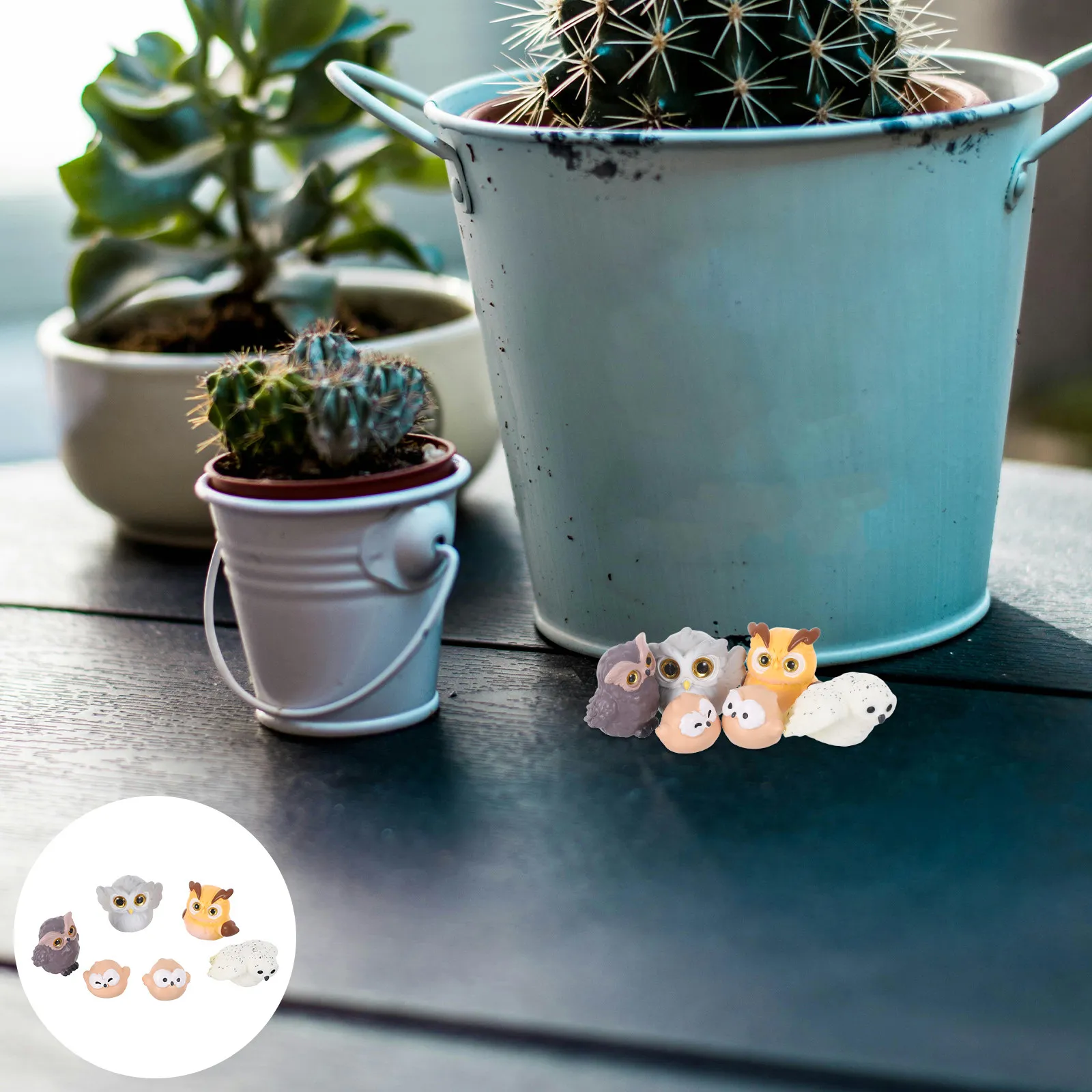 

30Pcs Tiny Owl Decorations Vibrant Resin Wildlife Figurines for Micro Landscape Terrarium DIY Craft Kids Room Workspace Decor
