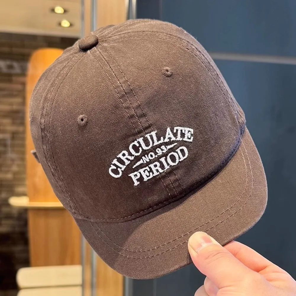 

Polyester Sports Baseball Cap Letters Adjustable Vintage Duck Tongue Cap Vintage Soft Outdoor Letters Baseball Hat Travel Beach