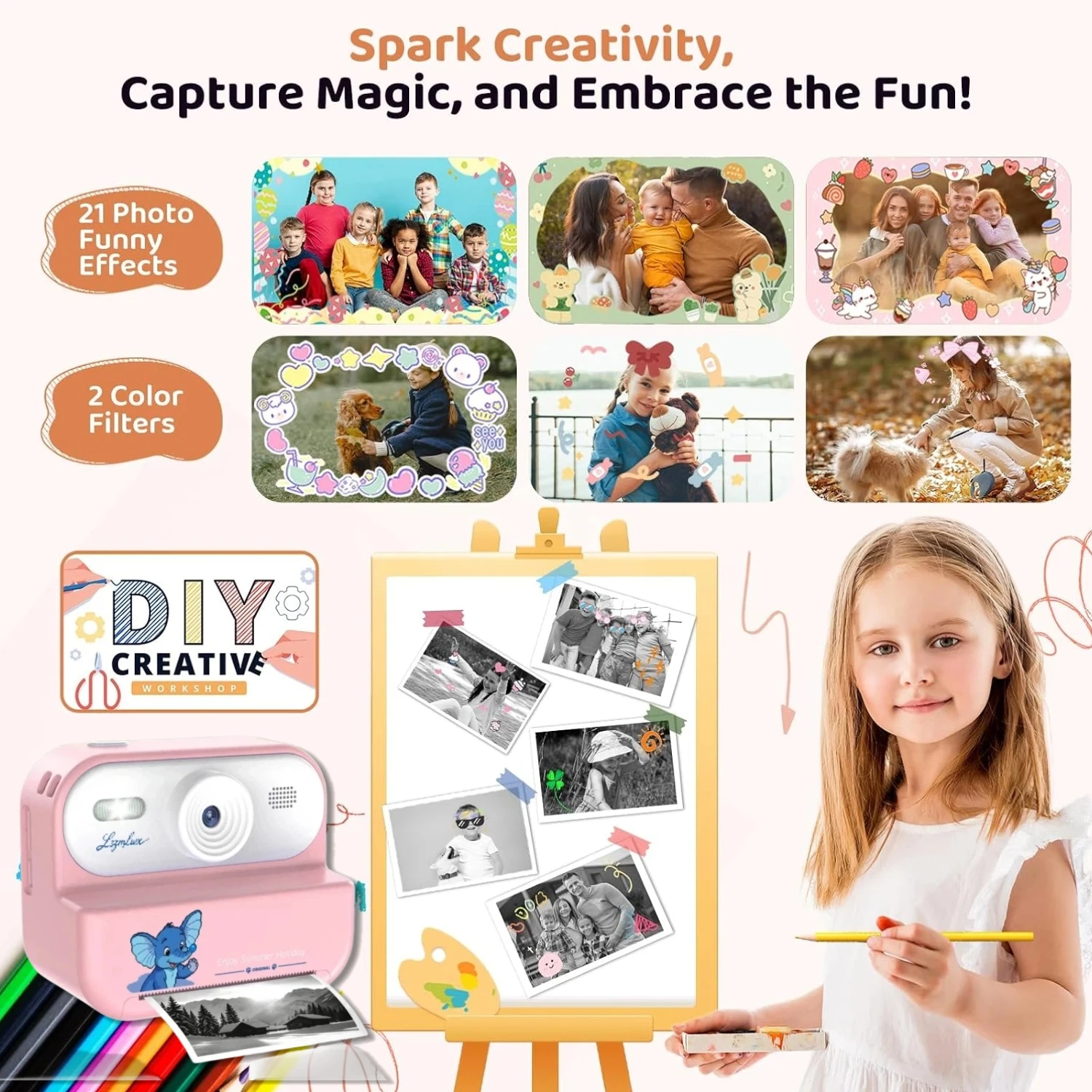 Kids Digital Camera Instant Pr - Kids Early Education Photos recension och pris