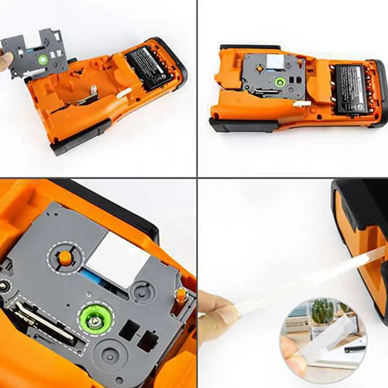 24Mm TZ-C Label Ribbon Label Printing Paper For Brother Labeling Machine Label Tape Label Sticker