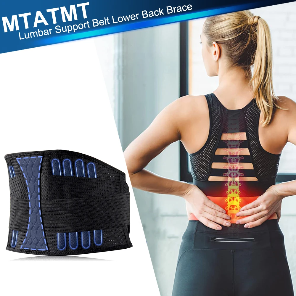 

Lumbar Support Belt Lower Back Brace for Lifting, Herniated Disc, Sciatica, Pain Relief,Breathable Lumbar Brace for Men & Women