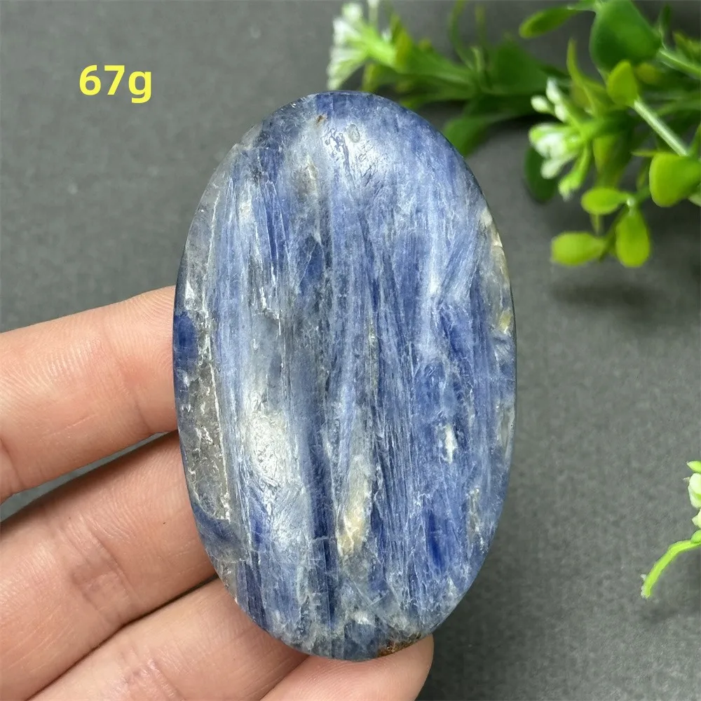 Natural Blue Kyanite Palm Play Quartz Mineral Home Decor Feng Shui Reiki Meditation Energy Healing Holiday Gift