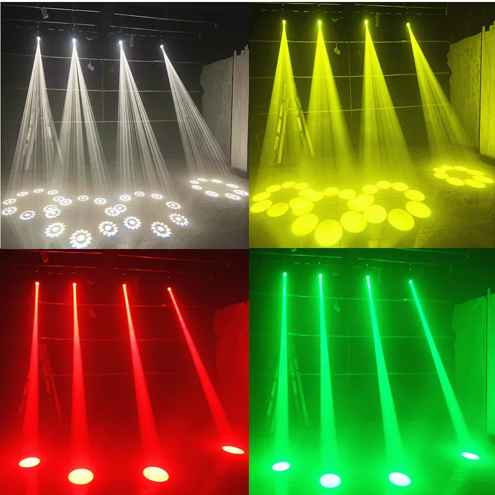 Imagem -05 - Led Beam Spot Wash Gobo Roto Prisma Cabeça em Movimento Super Brilhante Disco Stage Light Rosto 120w