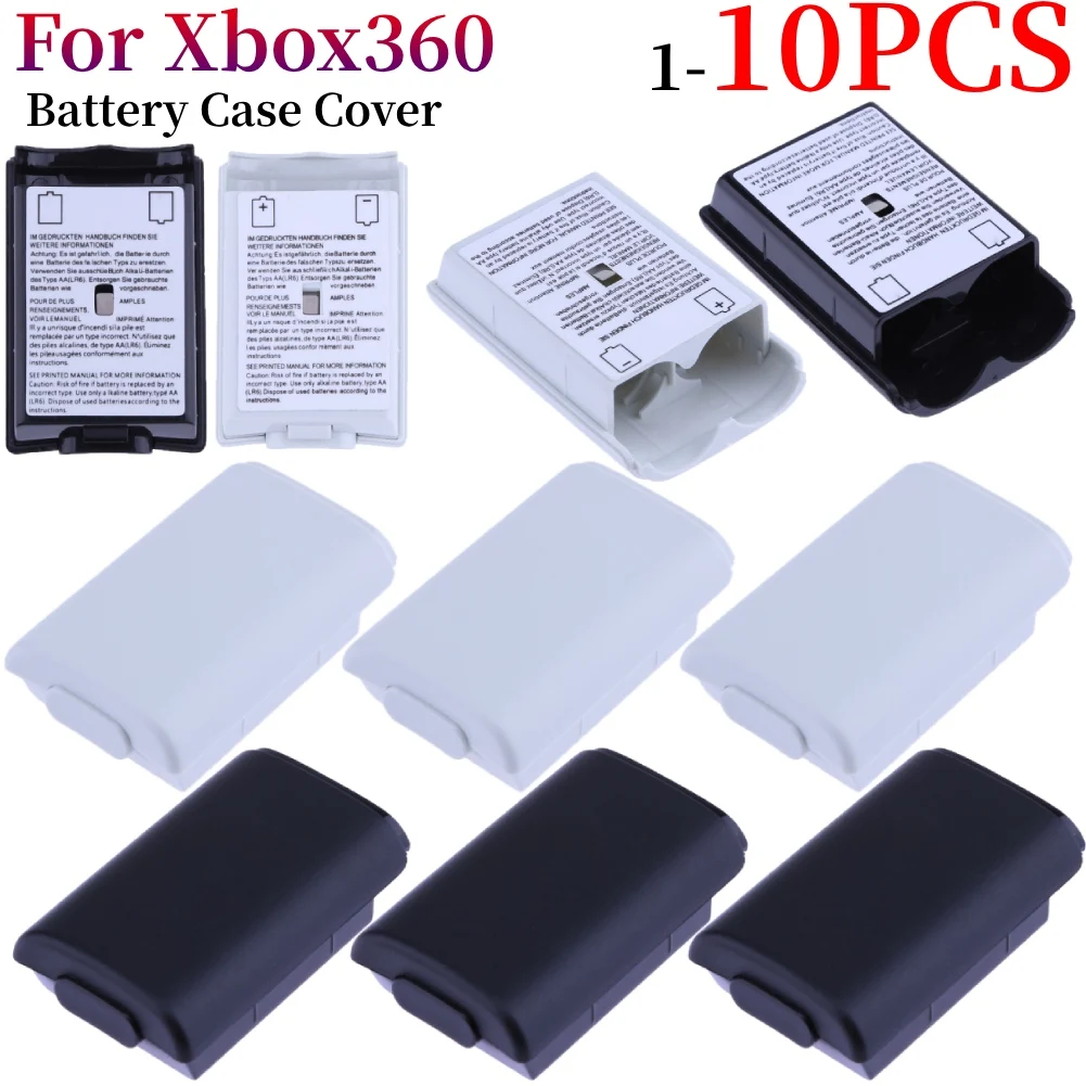 1-10 szt. Pokrowiec na tylna pokrywa baterii do Xbox 360 kontroler bezprzewodowy pokrowiec na obudowa baterii do akcesoria do gier Xbox360 Gamepad Joystick