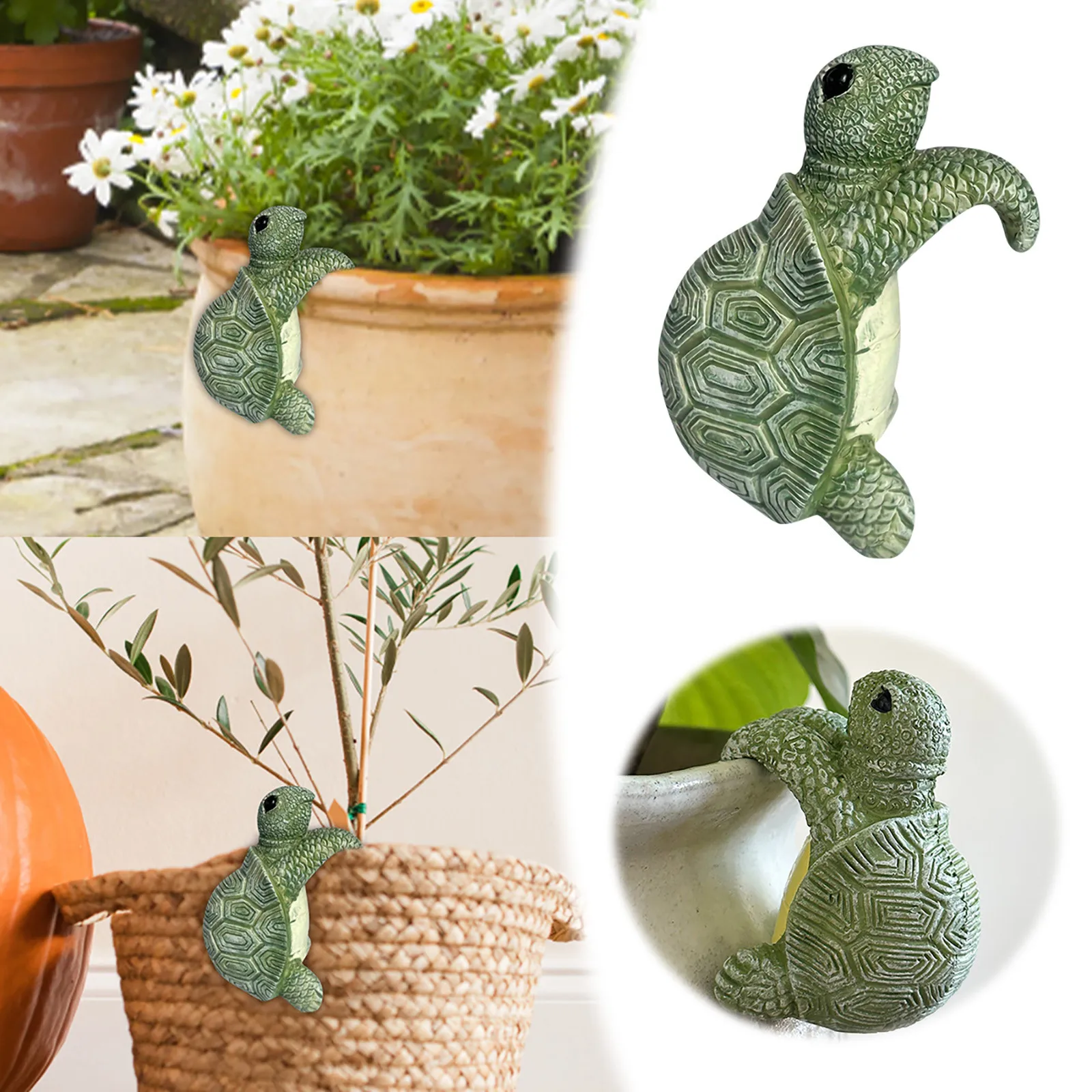 

Ornaments Turtle Flower Pots Hangings Handmade Marine Turtle Simulation Animal Turtle Resin Garden Turtle Sculpture 2024