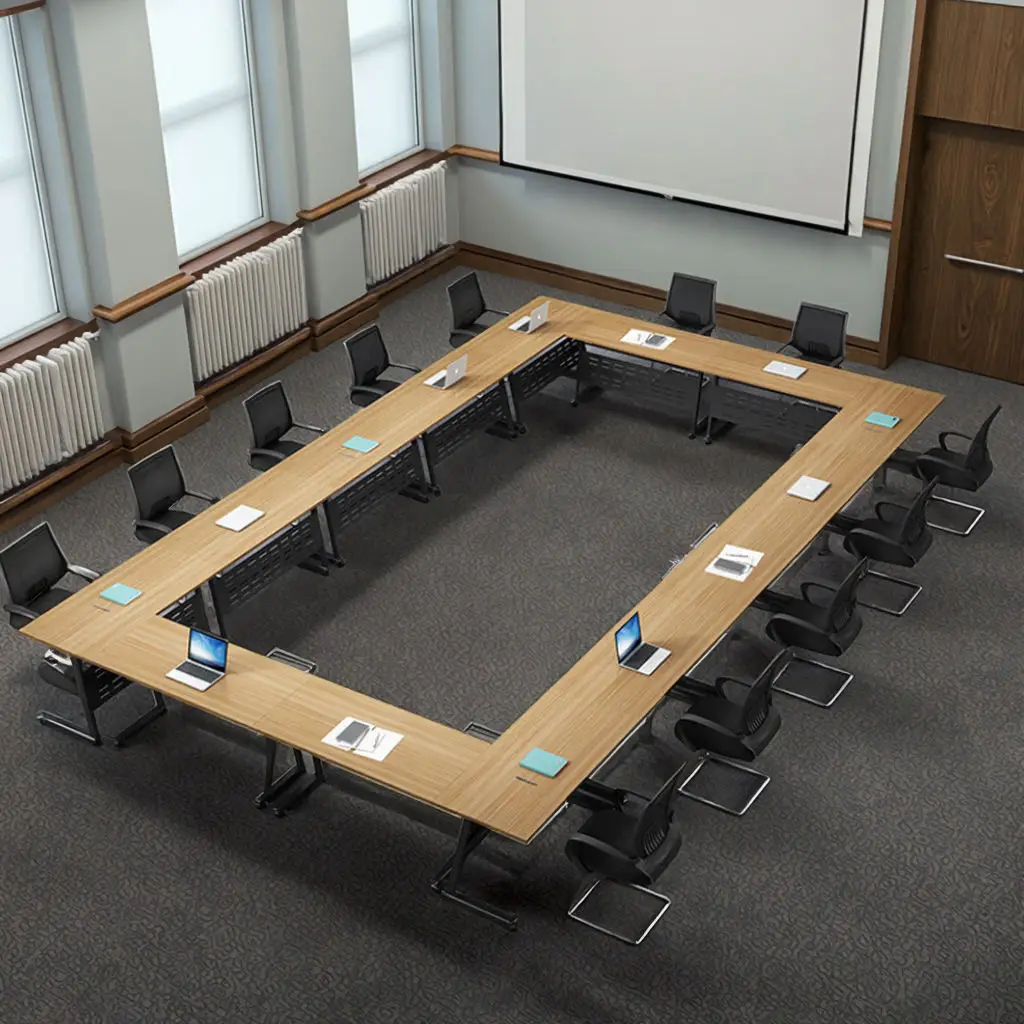 Modern Design Mobile Office Desk for Educational Institutions Folding Training Table Classroom and Conference Table Splicing