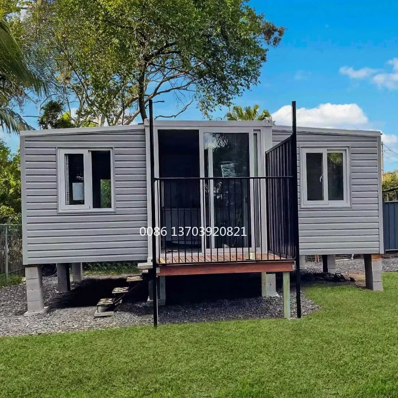 Australia Granny Flat Soundproof 20Ft 40Ft Prefab Expandable Container House Waterproof Portable Prefabricated Villa 2 Bedroom