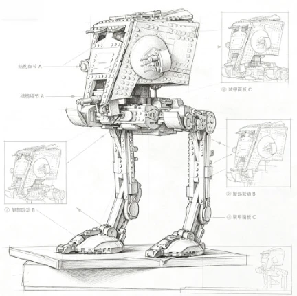 Fun And Interesting Mecha Robots, Suitable For Adult Collages And Collectors, Preferred For Holiday Gift Giving
