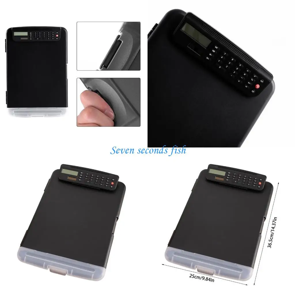 

L74B Water Resistant Document Organiser File Case with Clipboard and Calculator
