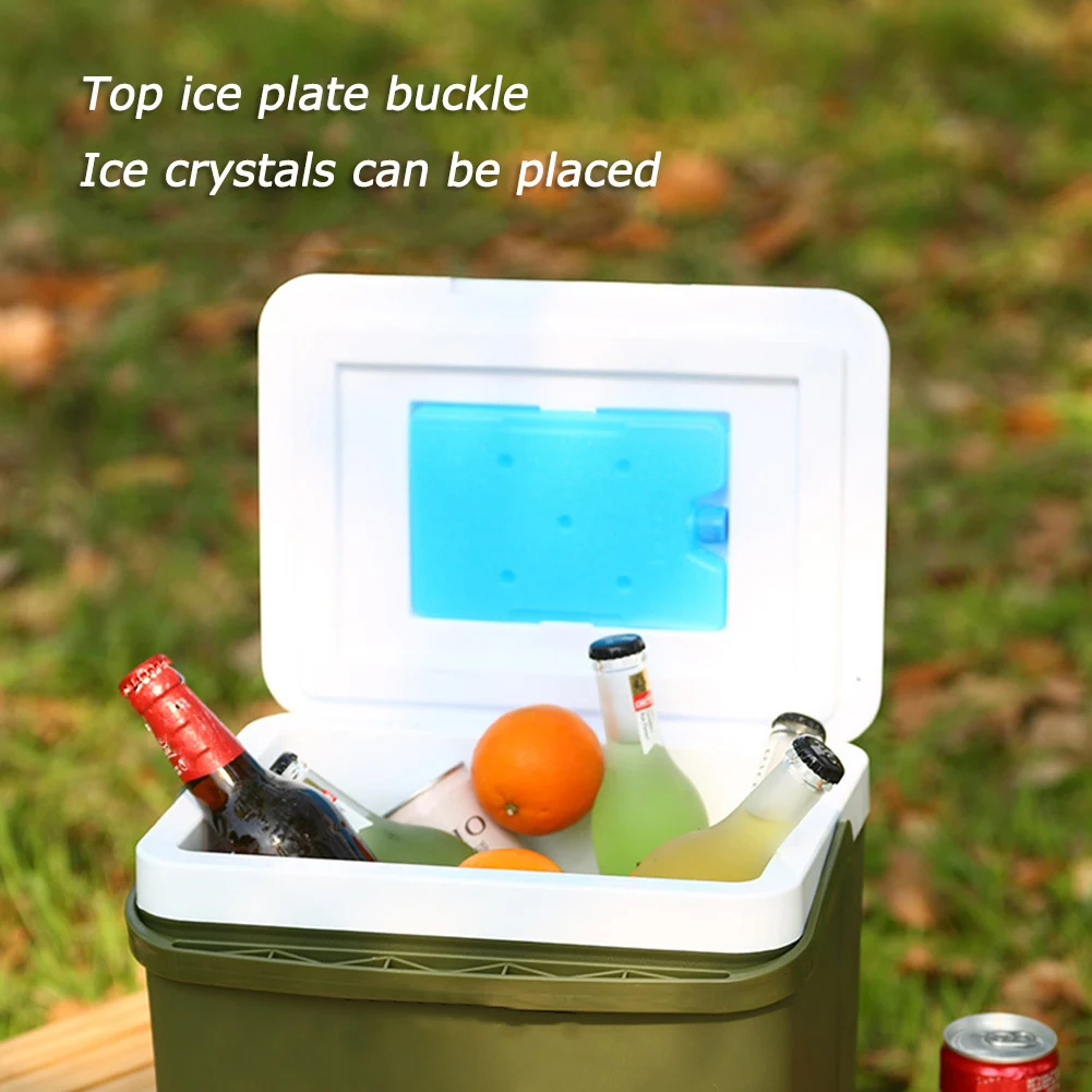 

Fresh-Keeping Incubator Portable Food Storage Box Cooler 13L Mini Fridge Large Capacity Car Ice Bucket Camping BBQ Equipment