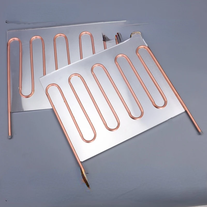 Placa fría de tubo de cobre para refrigerador Placa fría de aluminio en forma de serpiente