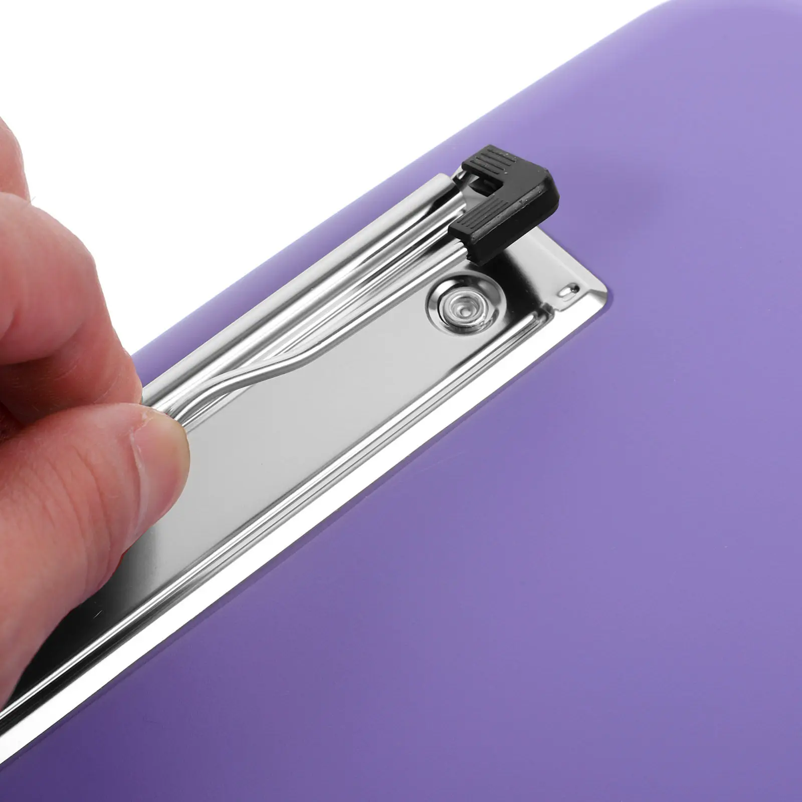 

Light Purple PP Material Clipboard with Storage Compact Lightweight A4 File Organizer Portable Paper Box Multi-Purpose Document