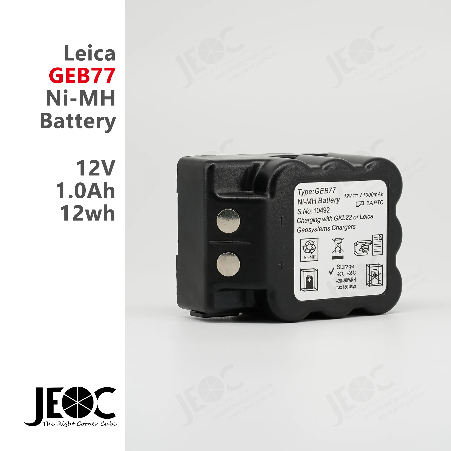 

JEOC Replacement Battery of GEB77, for Leica TC600/900 series Total station