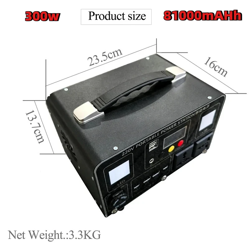 

300w 81000mah Power Bank Station Portable PD60W Fast Charging Battery Large Capacity Emergency Powerbank For Camping Laptop