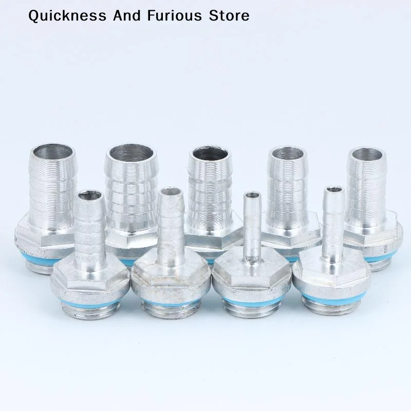 1pcs PC Water Cooling Barb Fitting Two-Touch Fitting G1/4 Thread HosePagoda Connector Outer Diameter 4MM-12MM For Water Cooling