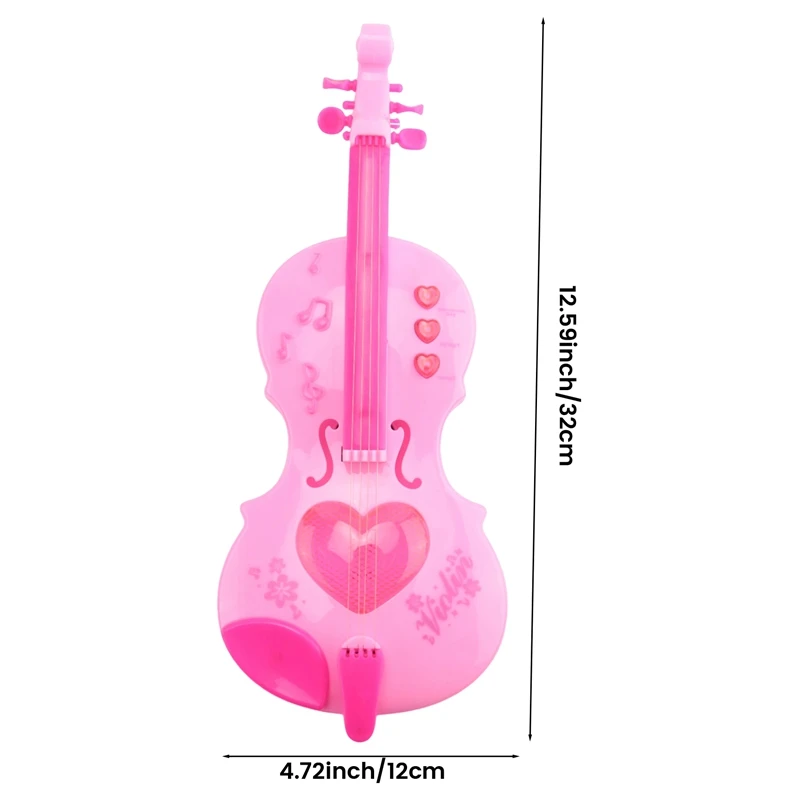 Simulação Violino Toy para Crianças, Instrumentos Musicais, Brinquedo Educativo, Presentes de Natal para Crianças, Menina