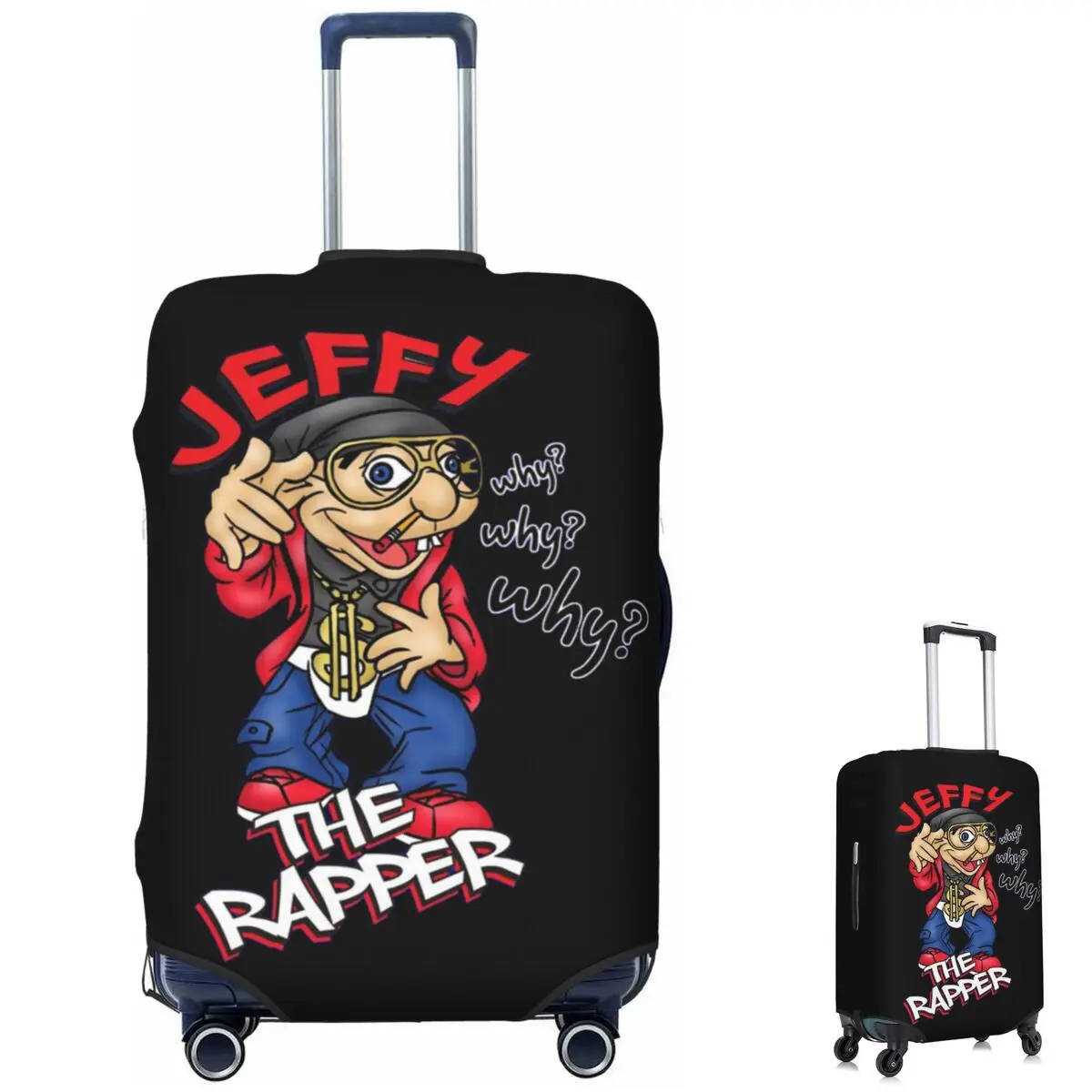 Jeffy The Rapper SML Character Funda protectora para maleta Fundas protectoras elásticas para equipaje de viaje para 18-32 pulgadas