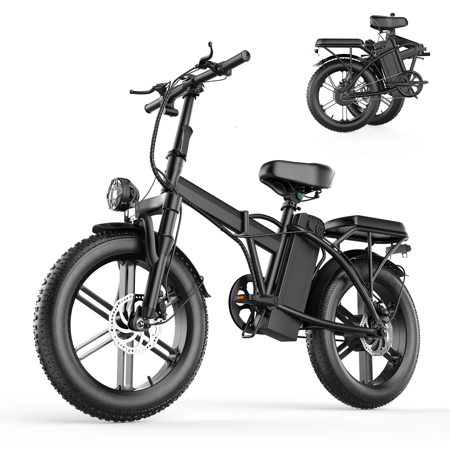 ASKGO Electric Bike for Adults, 1000W Peak Motor, 20