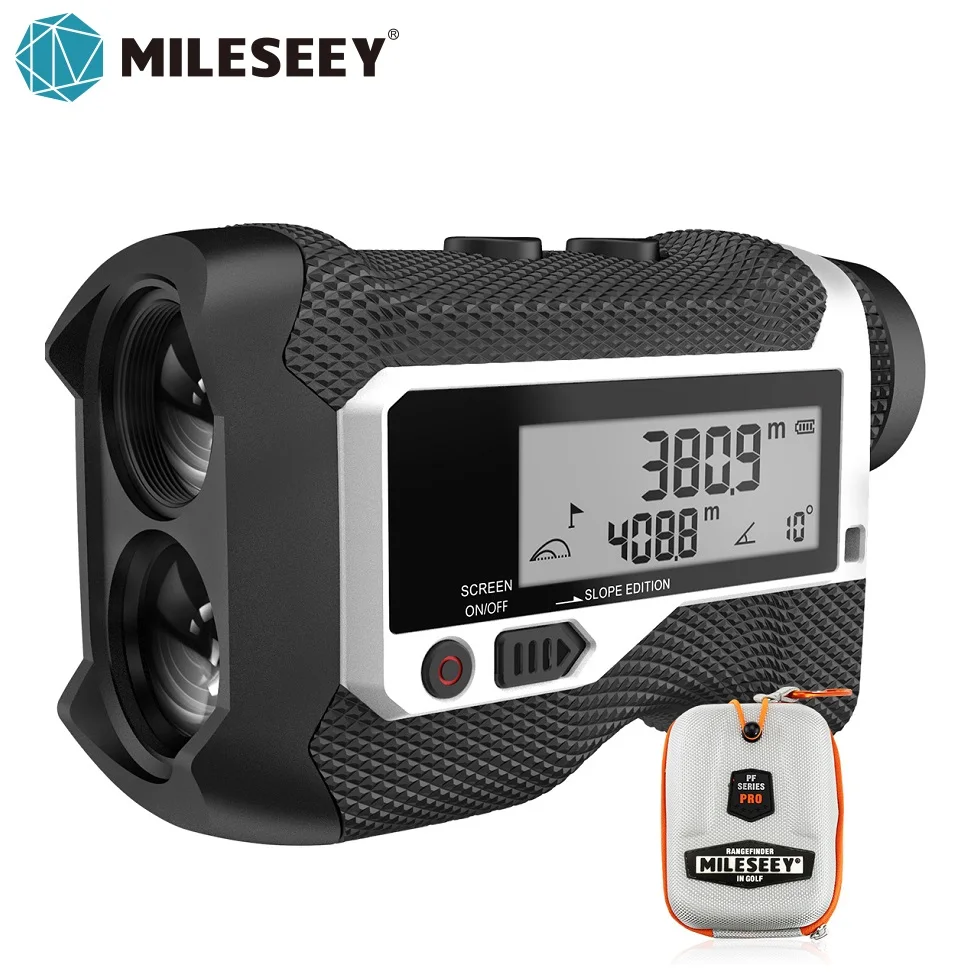 Mileseey Golf Laser Rangefinder, distância medidor, inclinação, vibração, Rangefind, adequado para o golfe, caça, jogo, 800m Yd