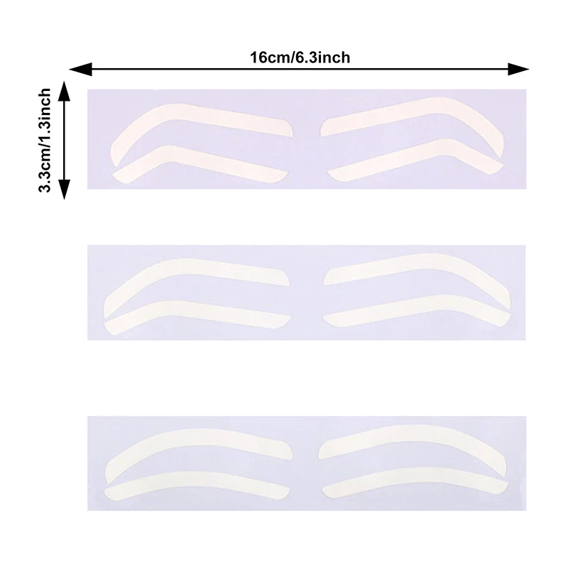 Sobrancelha Stencil Sticker, Brow Shape Tape, Microblading Sobrancelha Auxiliar Sticker para Brow Position