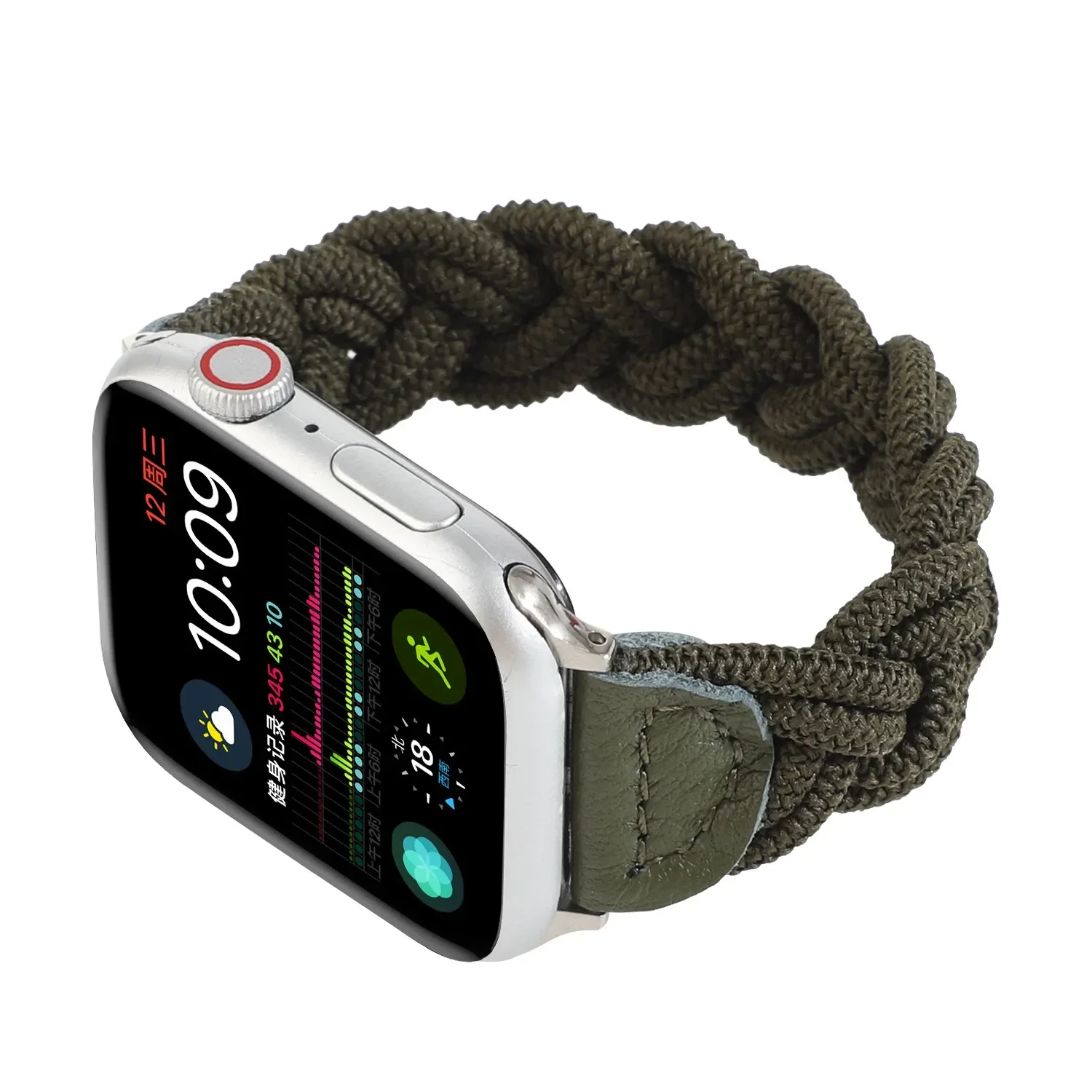 Braided Strap For Apple Watch Band 44mm 40/41mm 45/49mm Elastic Solo Loop Woven Bracelet for iWatch Ultra 2 Series 9 8 SE 7 6 5