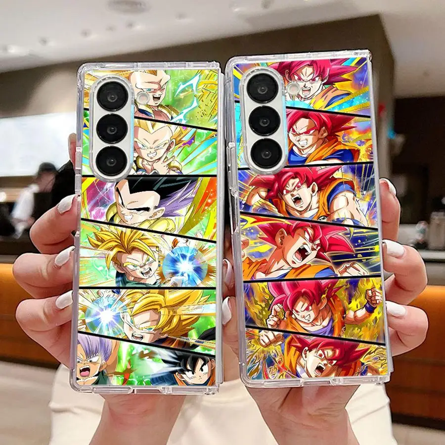 حافظة لهاتف سامسونج جالاكسي ZFold4 Z Fold 7 6 5 4 3 ZFold3 ZFold5 ZFold7 ZFold6 غطاء هاتف ناعم شفاف لعبة دراغون بول باتل #1