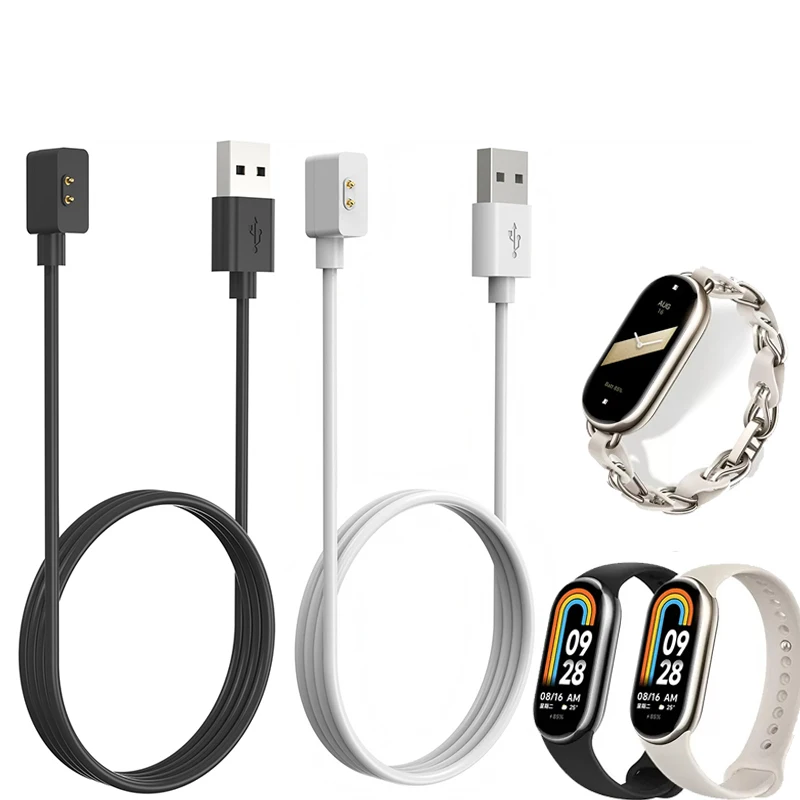 Smartband Dock Charger Power Adapter USB Charging Cable for Xiaomi Mi Band 8/ 8 Pro Smart Bracelet Wristband Miband Accessories