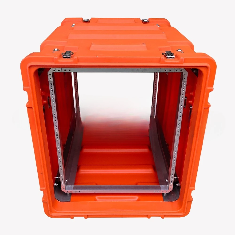 12U shock absorption rack box, transportation of large and multiple equipment, can pull the rack