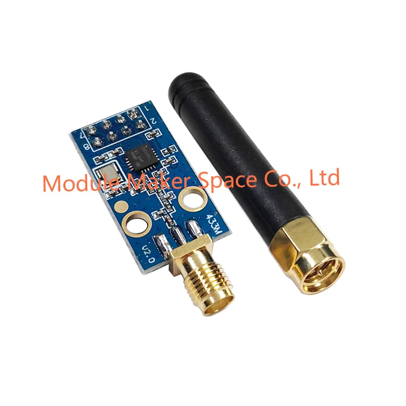 وحدة CC1101 اللاسلكية مع هوائي SMA وحدة إرسال واستقبال لاسلكية هوائي نقل لمسافات طويلة لـ Arduino 433MHZ Enhanc
