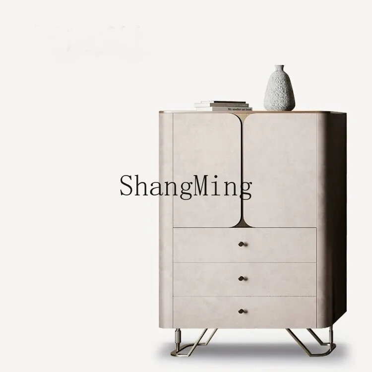 

CL modern light luxury solid wood chest, walnut dining side, villa living room locker